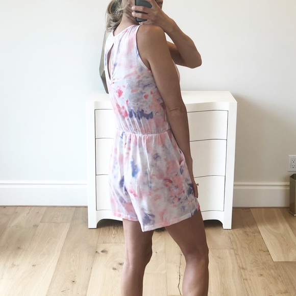 LAST 1! MALIBU Sleeveless Tie Dye Romper - Picture 5 of 6